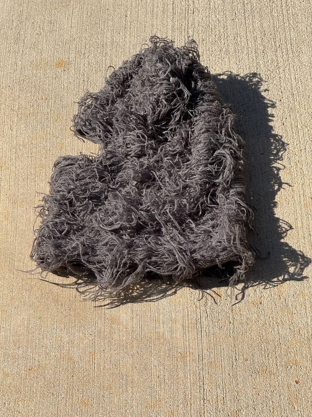 Grey/ Studded ‘Diamond in the Rough’ Distressed 1of1 Galaclava