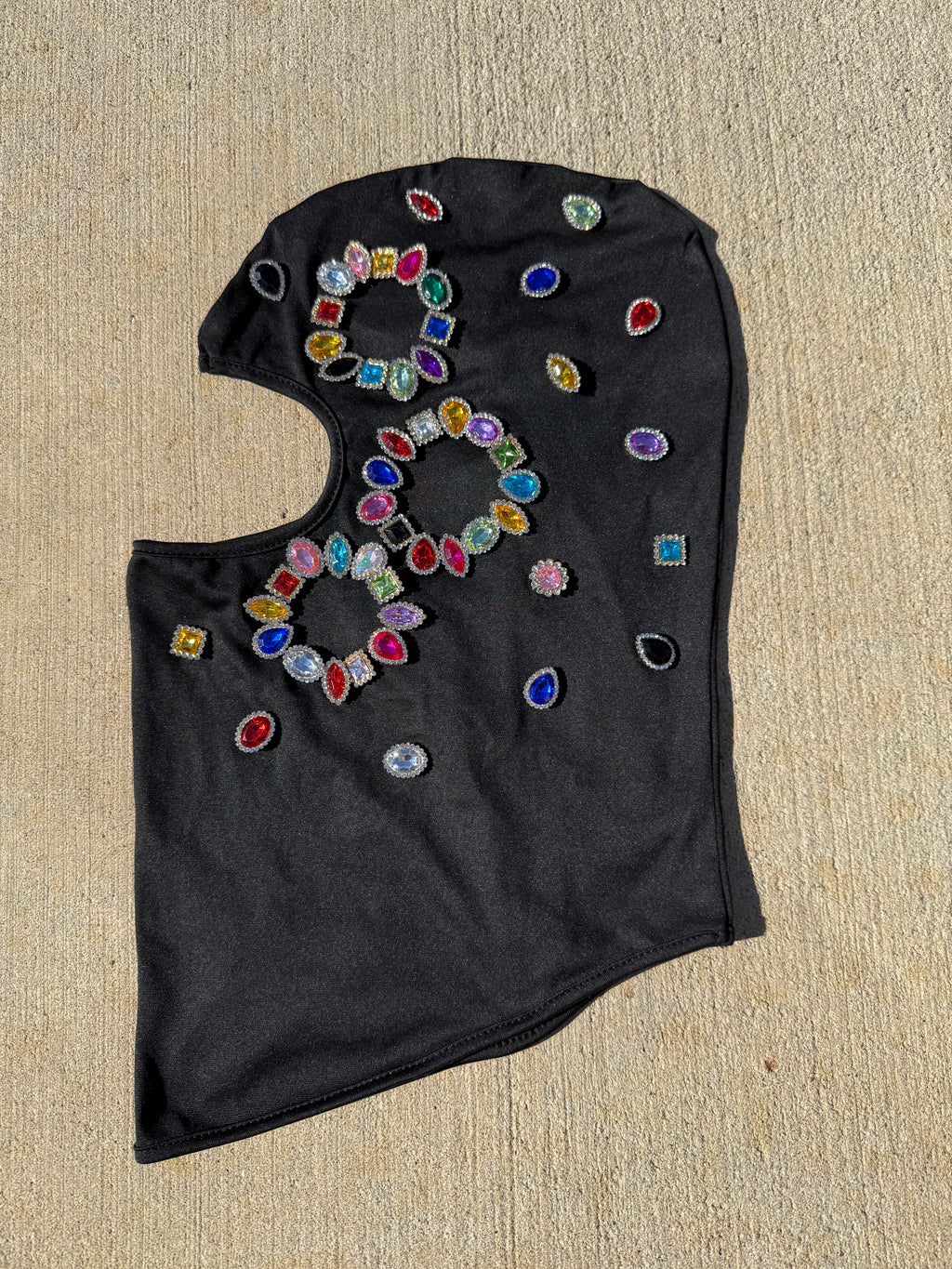 Black/ Studded ‘Stained Glass’ 1of1 Galaclava