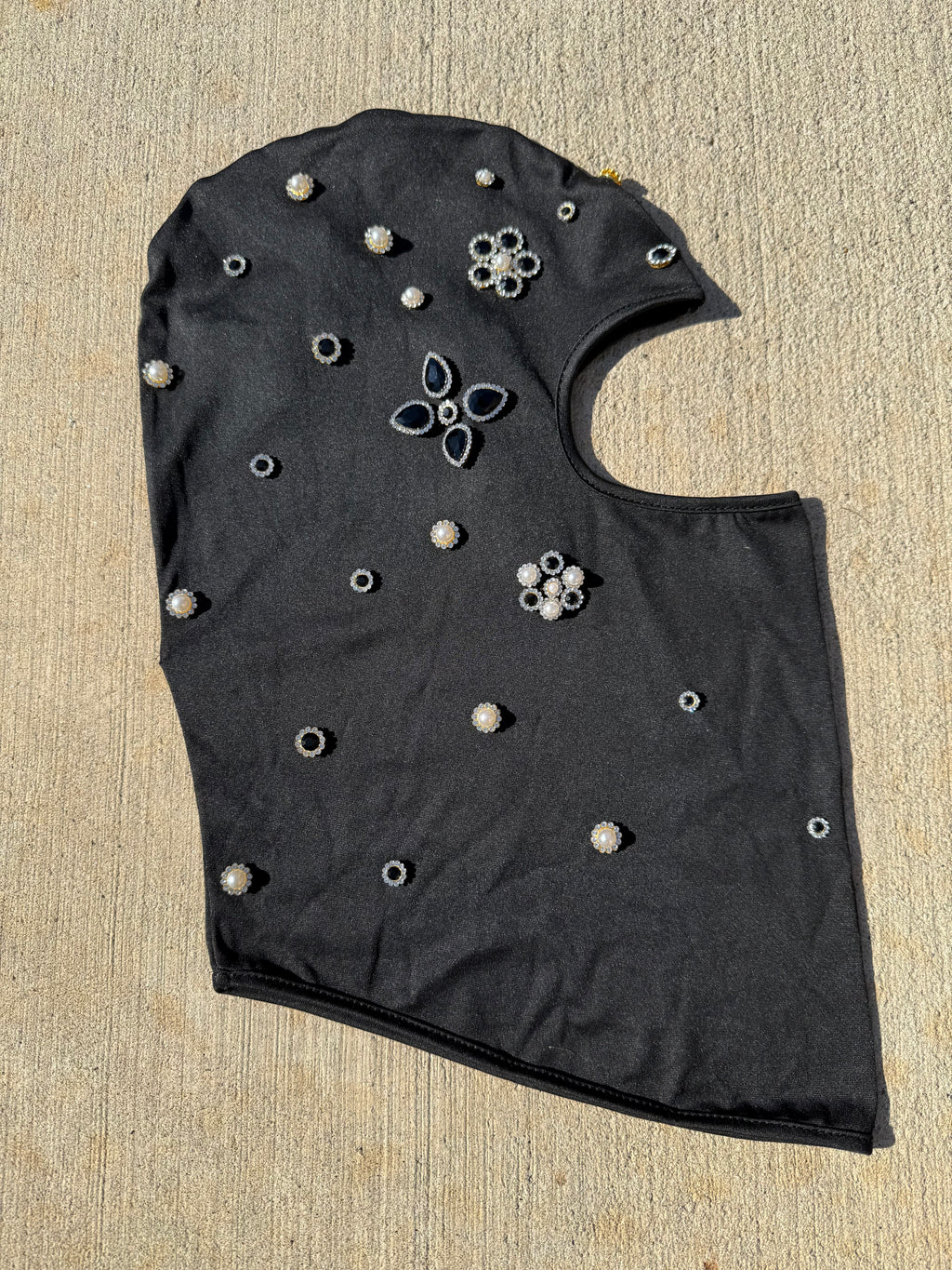 Black/ Pearl ‘ The Pearl Sheep” 1of1 Galaclava