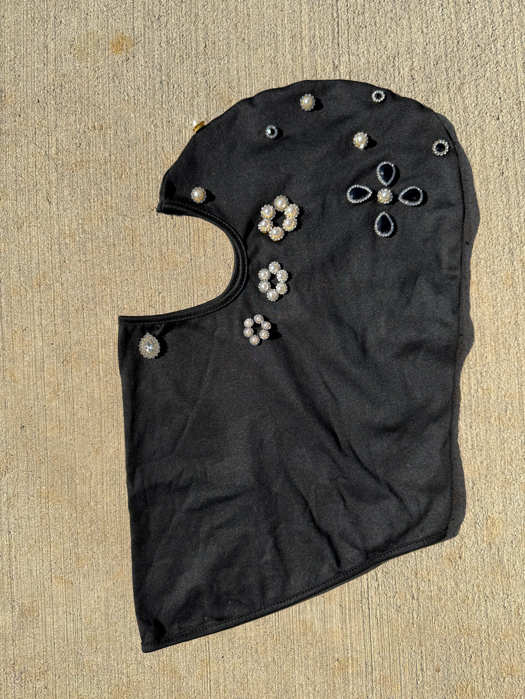 Black/ Pearl ‘ The Pearl Sheep” 1of1 Galaclava