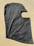 Black/ Studded ‘Black Hearts’ 1of1 Galaclava