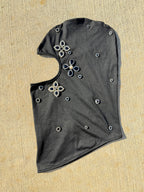Black/ Studded ‘Black Hearts’ 1of1 Galaclava