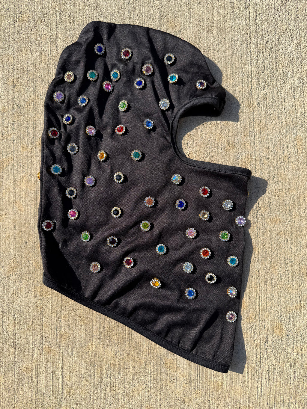 Black/ Studded ‘Skittles’ 1of1 Galaclava