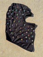 Black/ Studded ‘Skittles’ 1of1 Galaclava