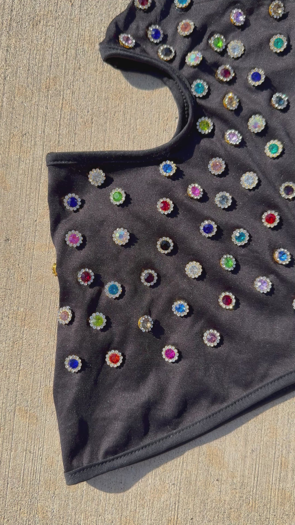 Black/ Studded ‘Skittles’ 1of1 Galaclava