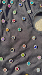 Black/ Studded ‘Skittles’ 1of1 Galaclava